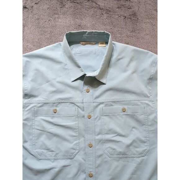 CC Filson Company Short Sleeve Button Up Shirt Men's Size Small Light Green - Picture 2 of 13